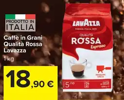 Carrefour Caffè in Grani Qualità Rossa Lavazza offerta