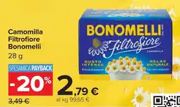 Carrefour Camomilla Filtrofiore Bonomelli offerta