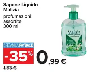 Carrefour Sapone Liquido Malizia offerta