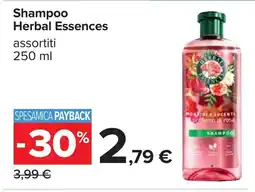 Carrefour Shampoo Herbal Essences offerta