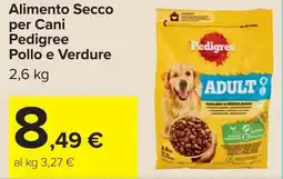 Carrefour Alimento Secco per Cani Pedigree Pollo e Verdure offerta