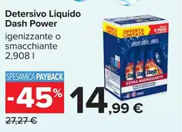 Carrefour Detersivo Liquido Dash Power offerta