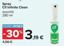 Carrefour Spray Cif Infinite Clean offerta