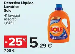 Carrefour Detersivo Liquido Lavatrice Sole offerta