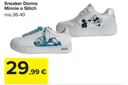 Carrefour Sneaker Donna Minnie o Stitch offerta