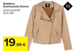 Carrefour Giubbino Scamosciato Donna offerta