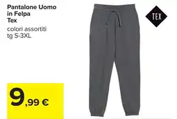 Carrefour Pantalone Uomo in Felpa Tex offerta