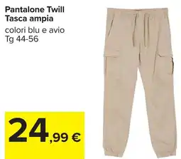 Carrefour Pantalone Twill Tasca ampia offerta