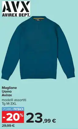 Carrefour Maglione Uomo Avirex offerta
