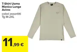Carrefour T-Shirt Uomo Manica Lunga Avirex offerta