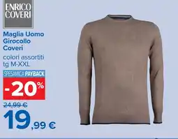 Carrefour Maglia Uomo Girocollo Coveri offerta