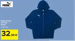 Carrefour Felpa Uomo Full Zip Puma offerta