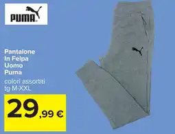 Carrefour Pantalone In Felpa Uomo Puma offerta