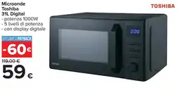 Carrefour Microonde Toshiba 31L Digital offerta