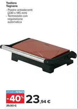 Carrefour Tostiera Tognana offerta