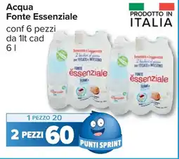 Carrefour Acqua Fonte Essenziale offerta