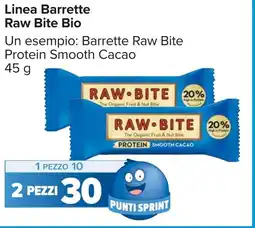 Carrefour Linea Barrette Raw Bite Bio offerta