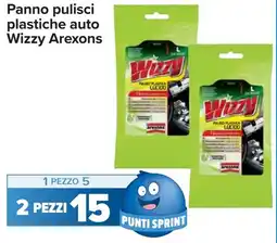 Carrefour Panno pulisci plastiche auto Wizzy Arexons offerta