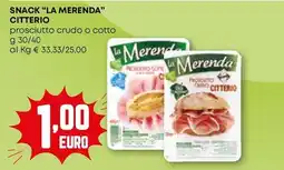 Pam Snack "la merenda" CITTERIO offerta