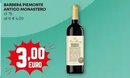 Pam Barbera piemonte ANTICO MONASTERO offerta