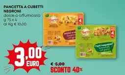 Pam Pancetta a cubetti NEGRONI offerta