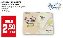 Pam 6 drink probiotici SEMPLICI E BUONI offerta