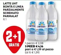 Pam Latte uht bontà e linea parzialmente scremato PARMALAT offerta