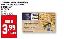 Pam 2 bistecche di merluzzo limone e rosmarino i grigliati FROSTA offerta
