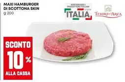 Pam Maxi hamburger di scottona skin TESORI ARCA offerta