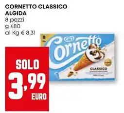 Pam Cornetto classico ALGIDA 8 pezzi offerta