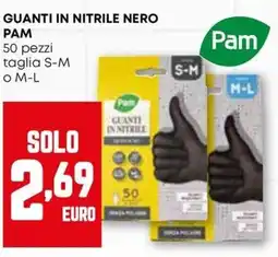 Pam Guanti in nitrile nero PAM offerta