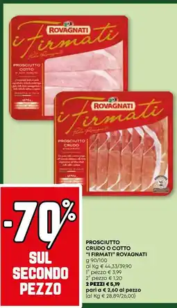 Pam Prosciutto crudo o cotto "i firmati" ROVAGNATI offerta