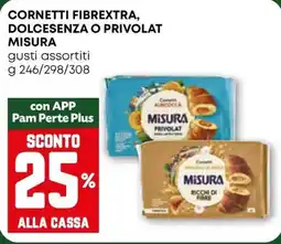 Pam Cornetti fibrextra, dolcesenza o privolat MISURA offerta