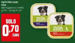 Pam Patè per cani ZÓA offerta