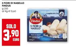 Pam 5 fiori di nasello FINDUS offerta