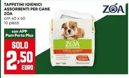 Pam Tappetini igienici assorbenti per cane ZOA offerta