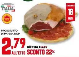 Pam Prosciutto di parma DOP offerta