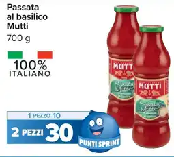 Carrefour Passata al basilico Mutti offerta