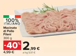 Carrefour Market Macinato di Pollo Fileni offerta