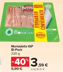 Carrefour Market Mortadella IGP Bi-Pack offerta