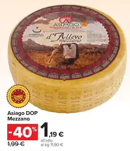 Carrefour Market Asiago DOP Mezzano offerta