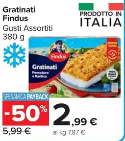 Carrefour Market Gratinati Findus offerta