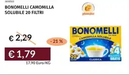 Prezzemolo e Vitale Bonomelli camomilla solubile 20 filtri offerta