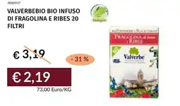 Prezzemolo e Vitale Valverbebio bio infuso di fragolina e ribes 20 filtri offerta