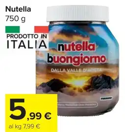 Carrefour Market Nutella offerta