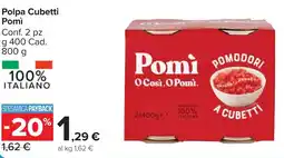 Carrefour Market Polpa Cubetti Pomì offerta