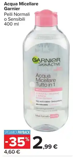 Carrefour Market Acqua Micellare Garnier offerta