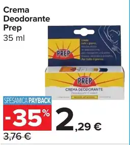 Carrefour Market Crema Deodorante Prep offerta