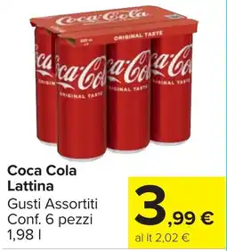 Carrefour Market Coca Cola Lattina offerta