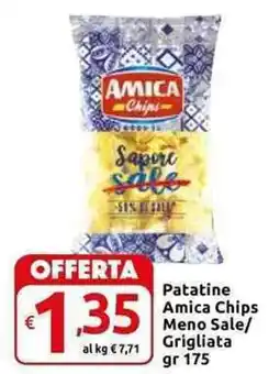 Carrefour Express Patatine Amica Chips Meno Sale/ Grigliata offerta